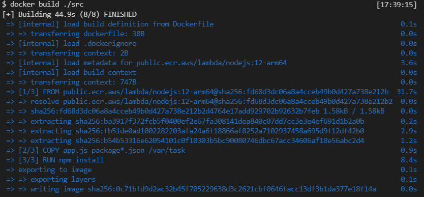 docker build